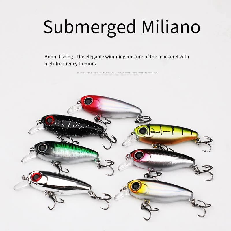 NUOVO Arriva Design Giapponese Piccoli Esche Richiamo di Pesca 3g 45mm Affondamento Minnow Mini Esca Dura Persico Trota Spigola