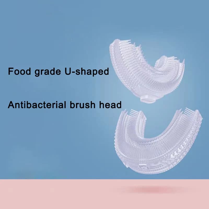 Testine per spazzolino elettrico a forma di U per spazzolino sonico a 360 gradi Setole morbide Testine di ricambio per spazzolino da denti per bambini Adulti