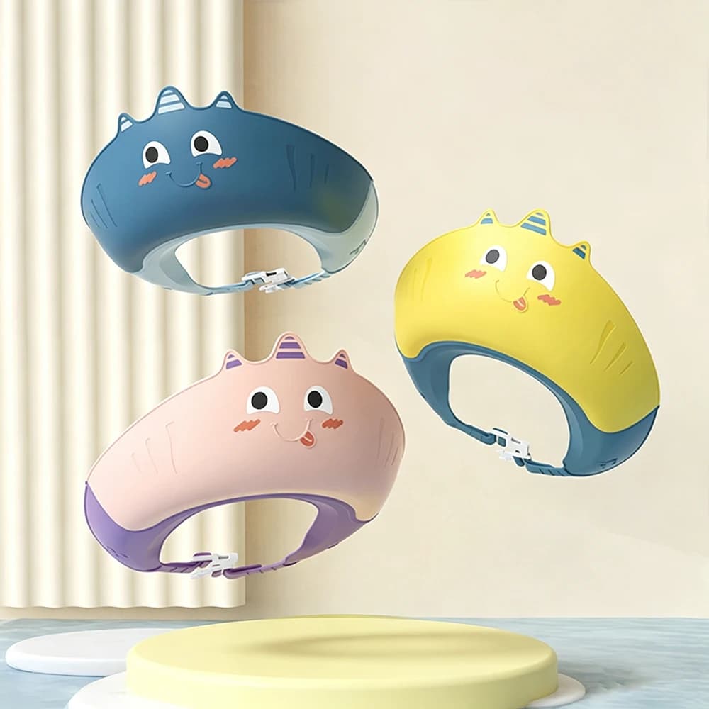 Cappello Impermeabile per Doccia e Shampoo per Bambini, Protezione Sicura per Orecchie e Occhi