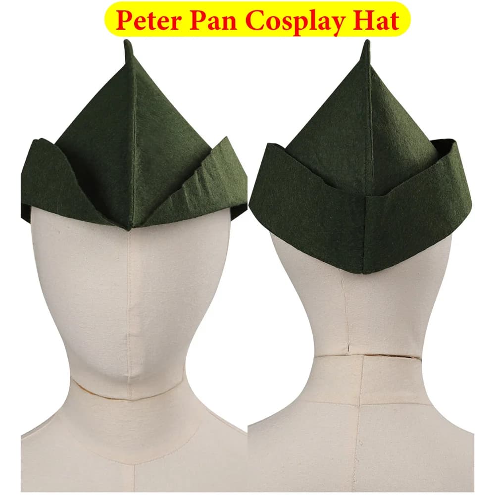 Peter 54cm Cosplay Hat, Wendy Pan Costume Accessories from Film 2023, Halloween Copricapo, Carnival Dresses, Accessories and Gifts