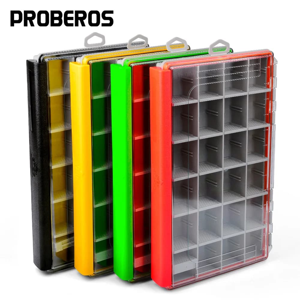 New Fishing Box Double Sided Portable Sponge Pad Fly Lures Container Jig Head Hook Storage Bait Case Carp Accessories Box Tackle