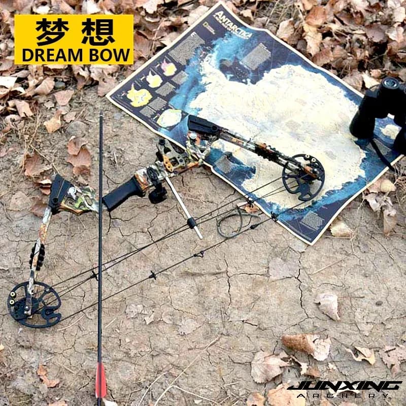 Arco Compound JUNXING M125/128 Regolabile 30-70 libbre per Tiro con l'Arco, Caccia e Attrezzatura da Tiro