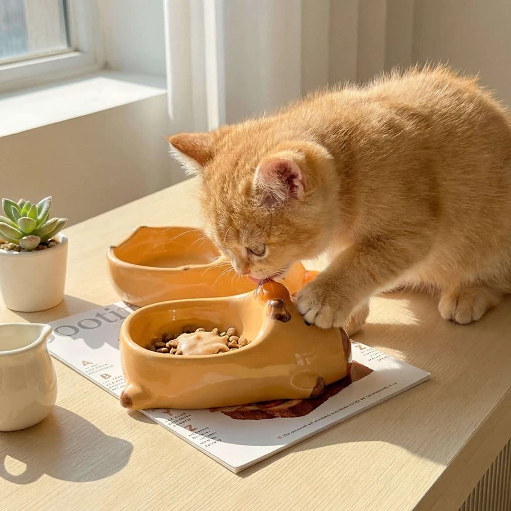 Ciotole in Ceramica a Forma di Animali Carini, Piattini Creativi per Salse, Ciotole Multifunzione per Ketchup e Cibo per Animali Domestici, Mini Piatti