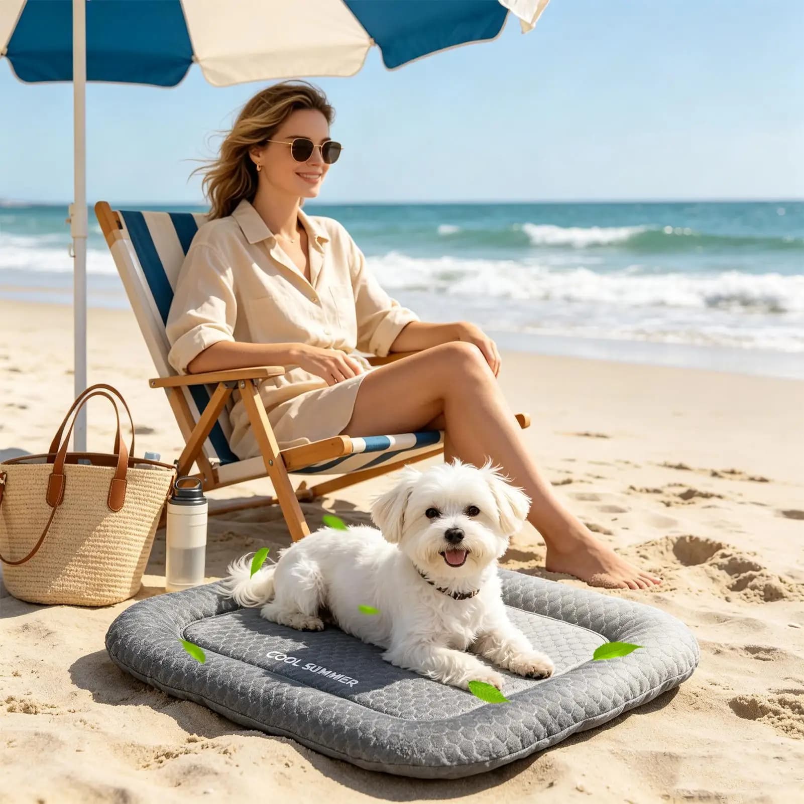 Dog Cooling Mat Portable Non-Slip Kennel Pad Cat Cooling Mat For Puppy Animal Indoor Outdoor Travel Camping Sofa Floor Crate