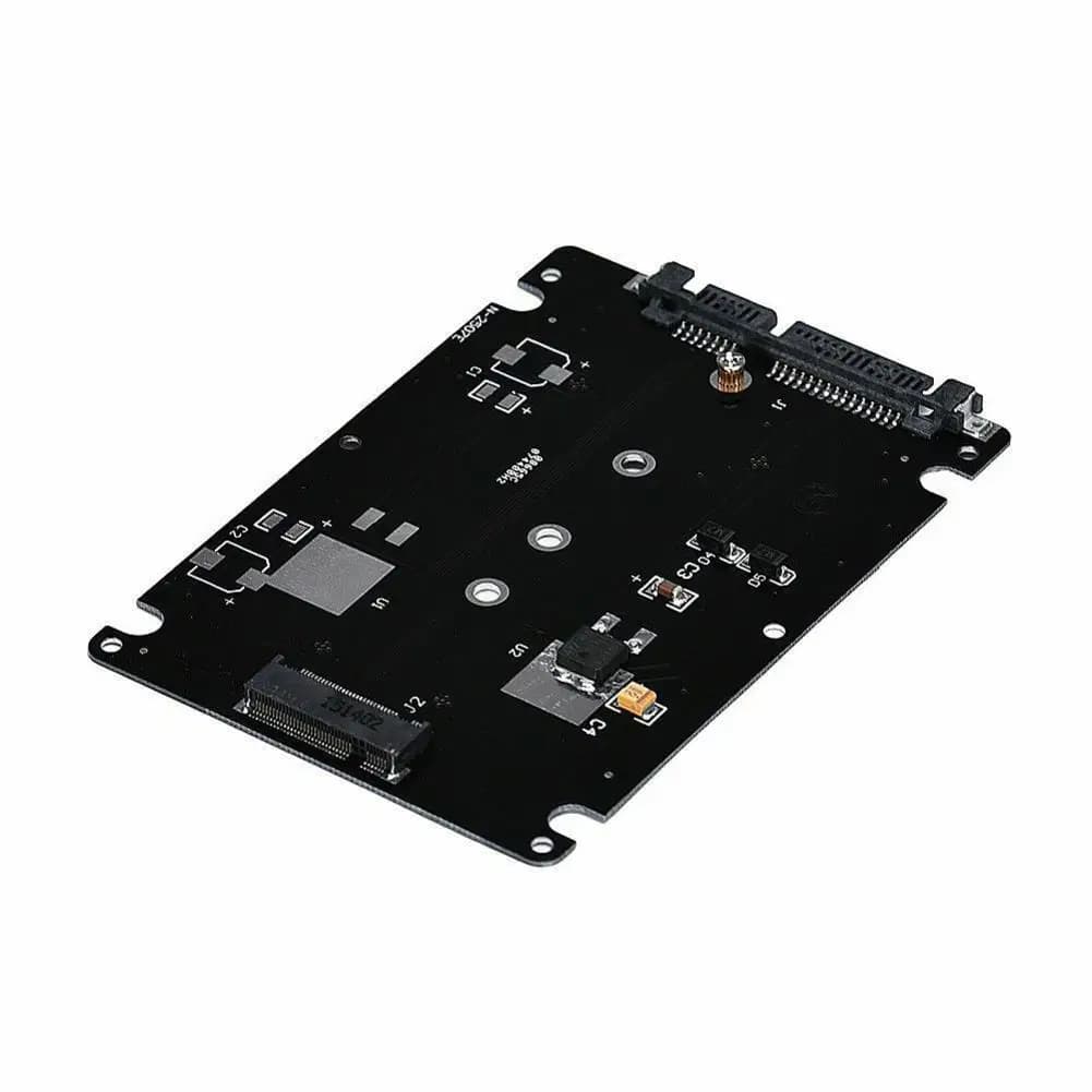 Custodia esterna M2 SATA SSD Custodia adattatore convertitore SSD NGFF SATA-base da 2,5 pollici B + M Presa chiave 2 Custodia per scheda adattatore SATA M.2 Desktop