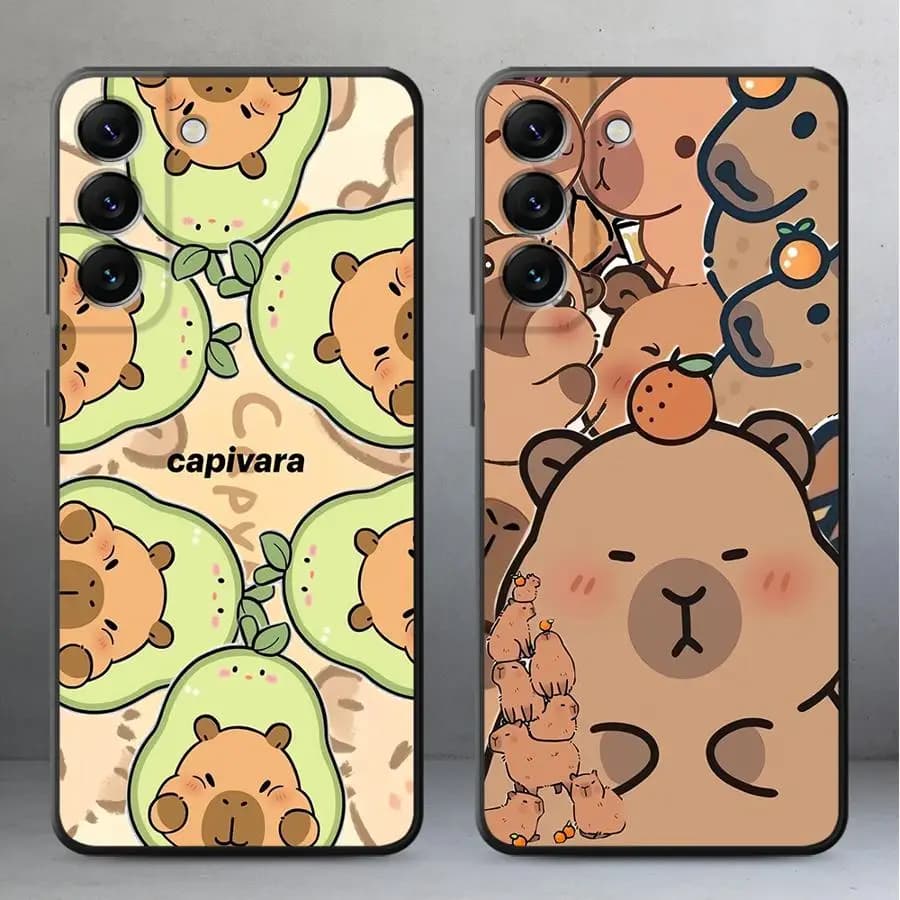 Colorful Capybara Phone Cover Case for Samsung Galaxy A57 A53 A35 A73 A51 A24 A52 A36 A32 A26 A25 A55 A37 A22 A23 A72 A71