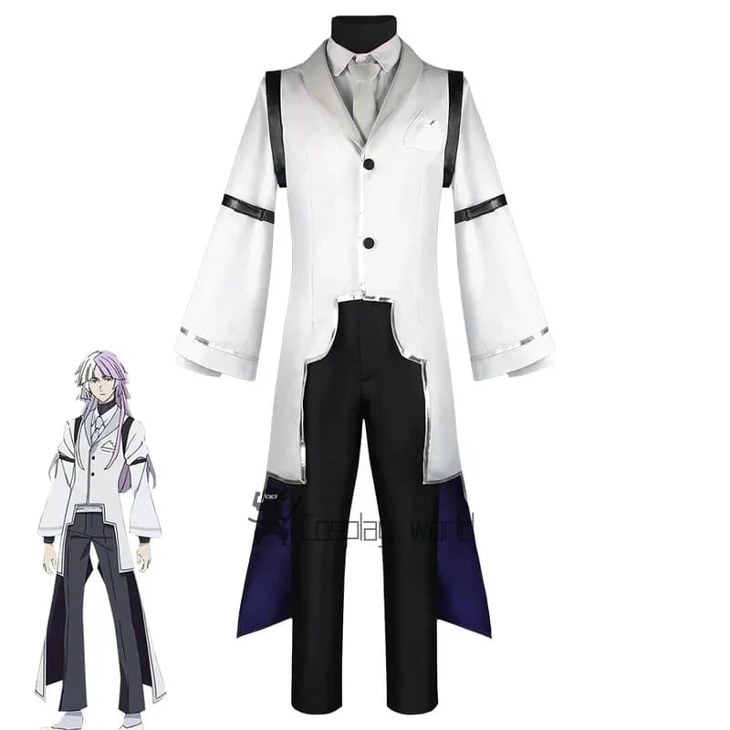 Anime Sigma Costume Cosplay Palcoscenico Dogs Randagi Jacket Cosplay Shirt Pants Set for Halloween Feast NATALE Sigma Dresses