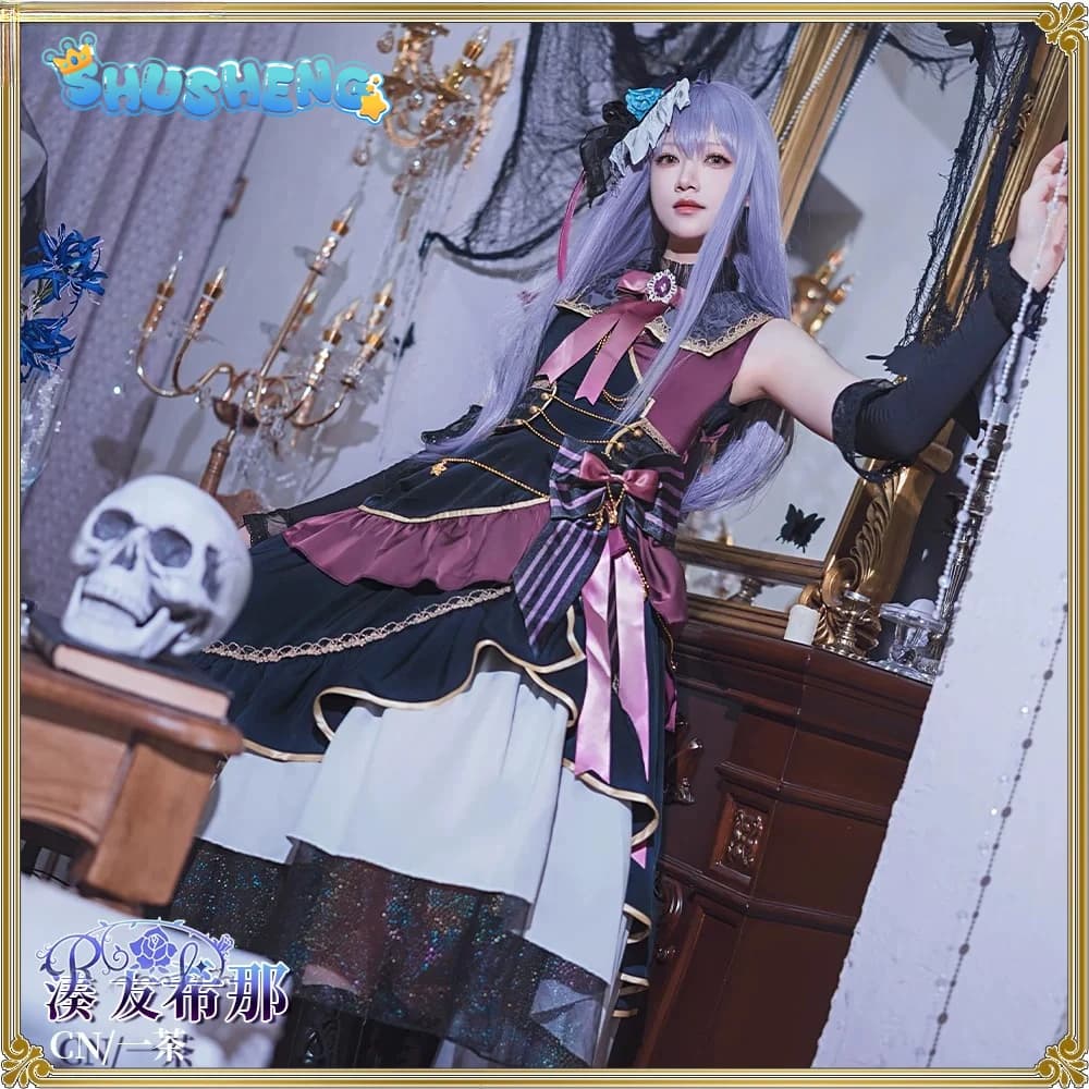 Costume Cosplay Anime BanG Dream Yukina Minato 10° Anniversario, Accessori e Abbigliamento per Donne, Vestito Lolita per Halloween e Carnevale