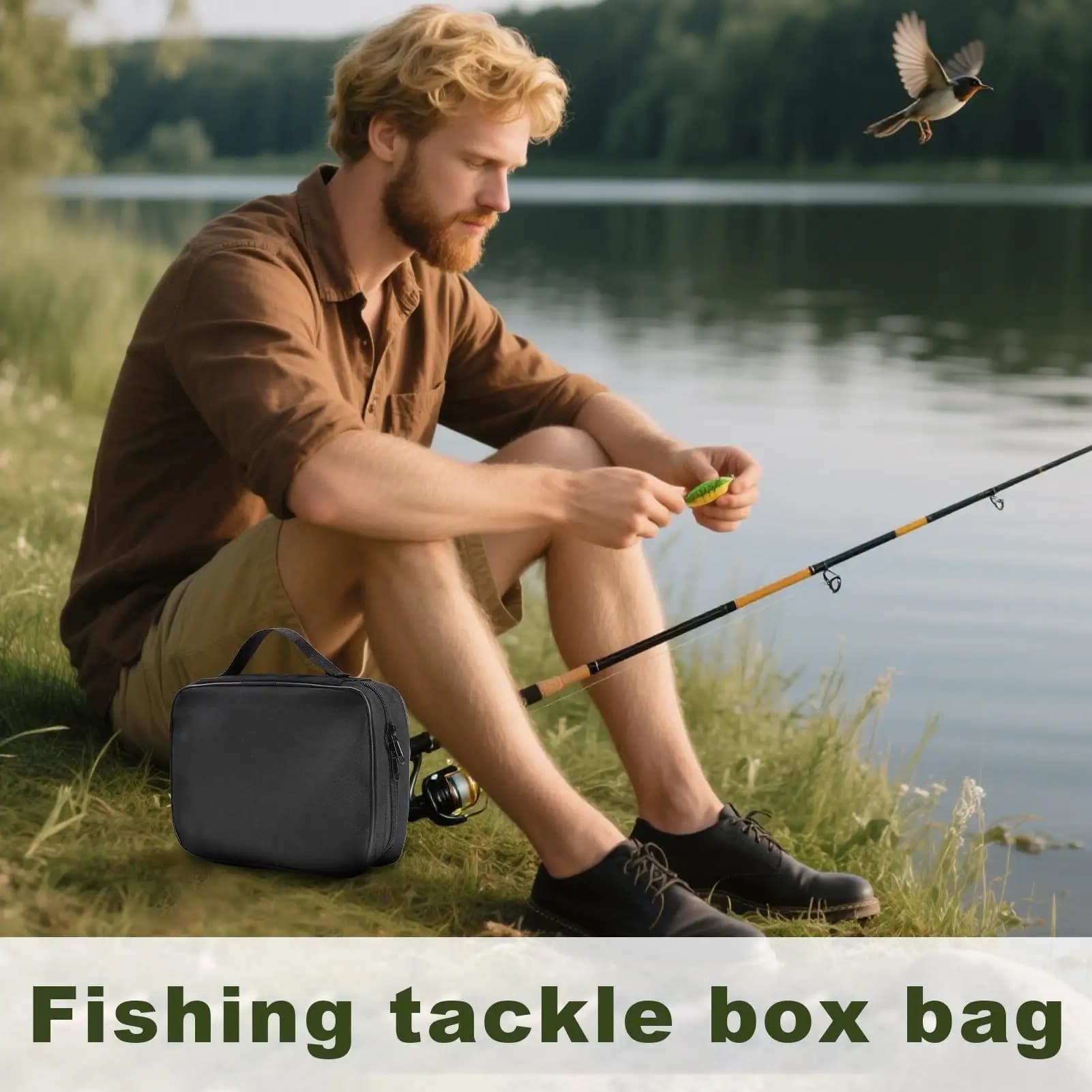 Bag for equipment Large fishing gear bag Equipment bag Multi-functional outdoor organization station for adults