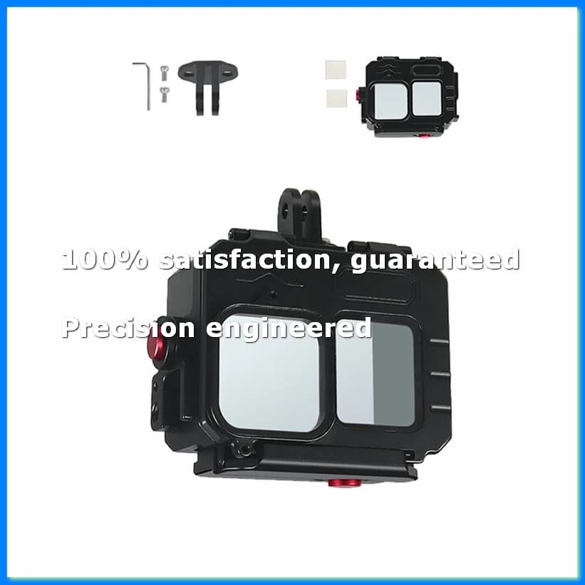 80M Waterproof Case for GoPro12/11/10 Action Camera Deep Diving Action Camera Protective Frame Case for A-PZZW