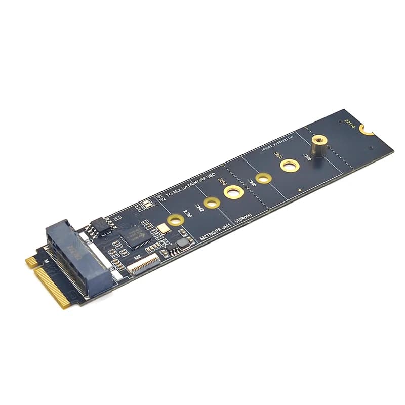 Adattatore SSD SATA da NVME a M.2 chiave M a chiave B + M adattatore SSD M2 converti Card Riser JMB582 Chip per SSD SATA 2230 2242 2260 2280 M.2