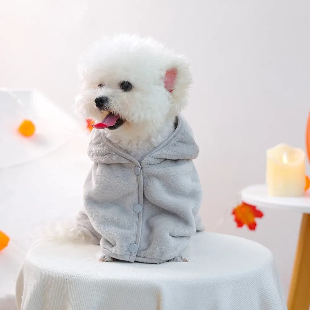Dog Bathrobe Quick-drying Halloween Dog Towel Water-absorbent Pet Hoodie Bathrobe Soft Cozy Dog Bathing Cloak Grooming