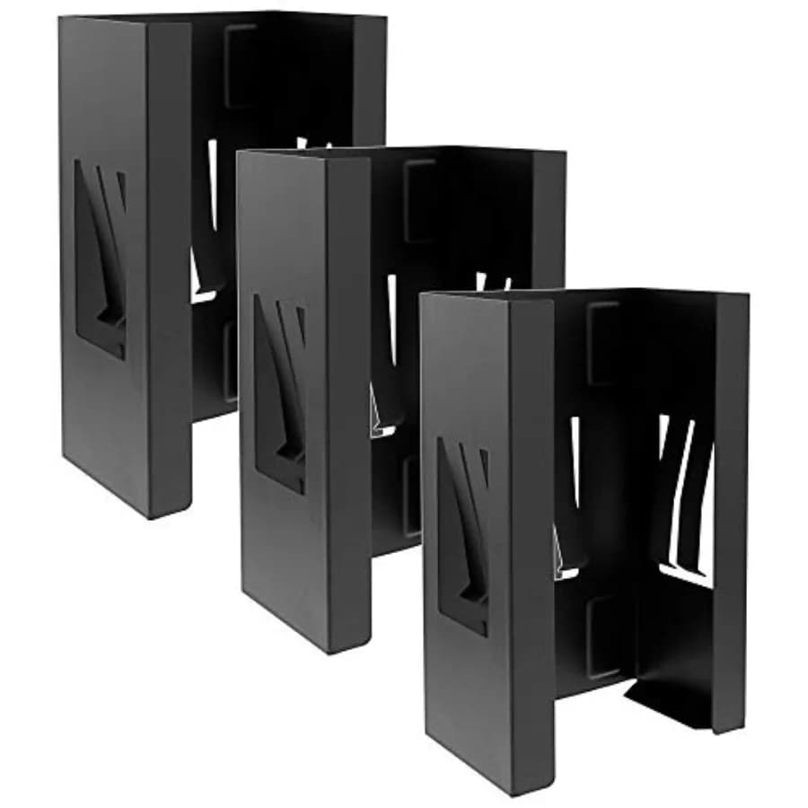 Glove Holder for Wall Mount Pack of 3,Glove Dispenser, Tissue Box Holder for Wall Mount, Magnetic Latex Gloves Dispenser