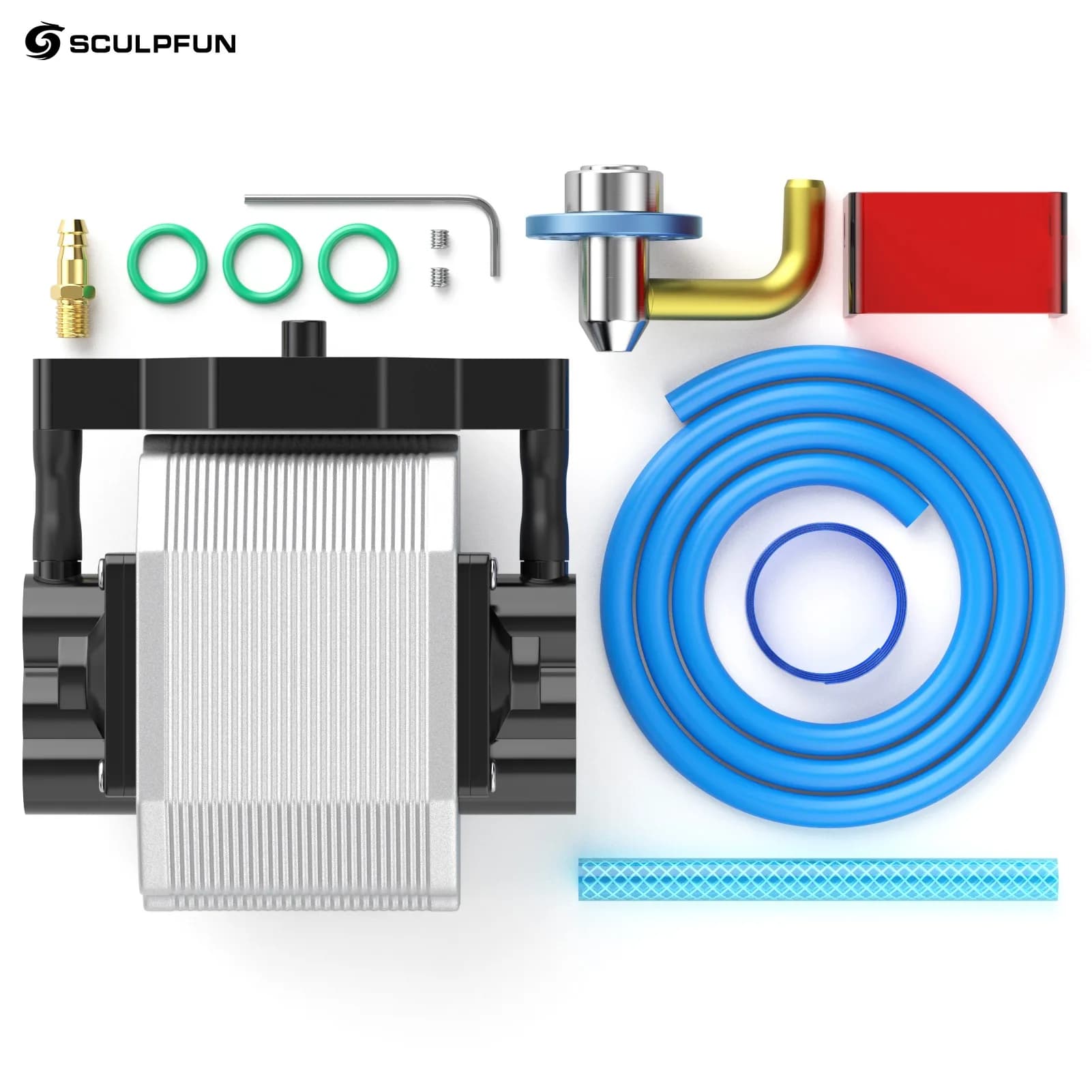 SCULPFUN Air Assist Nozzle Kit for Laser Engraver Skins with Air Assist High Speed Fully Metal Structure Suitable for S6 PRO/S9 Lasers