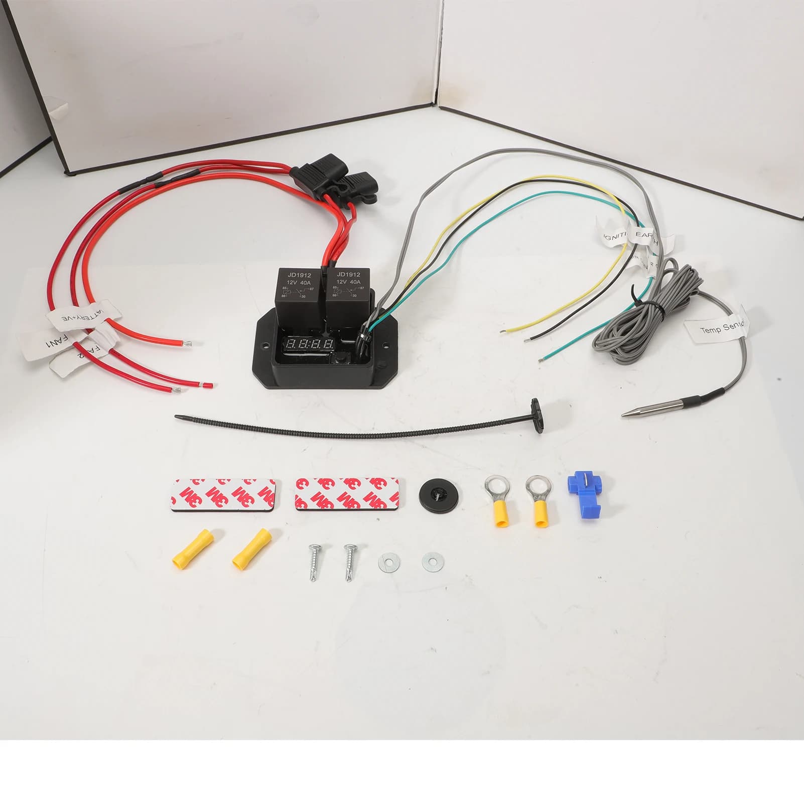 Regolatore Digitale per Ventole del Radiatore con Temperatura Regolabile 12V e 24V 0444 DC0444