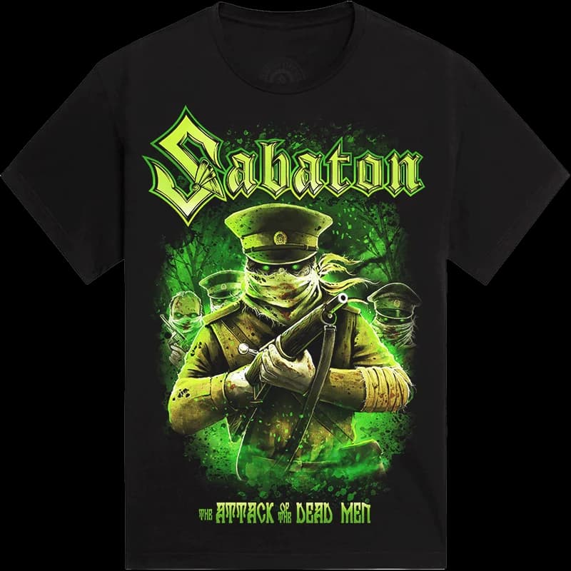 T-shirt da uomo Attack of The Dead Sabaton Swiss Classic Band Stampa Donna Uomo Manica corta Casual Cotton Street Y2k Overszied Tees