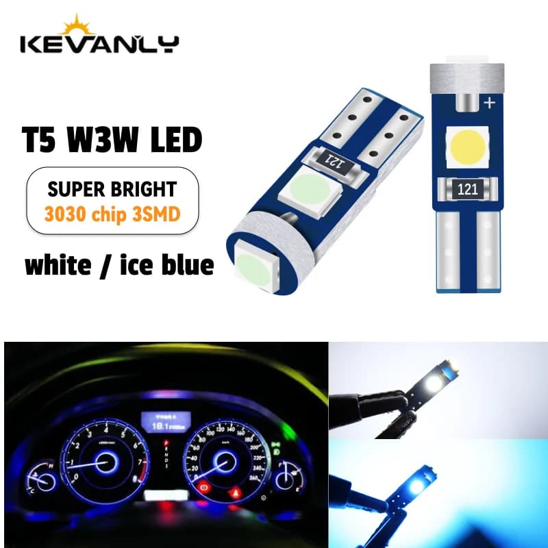 10 Pz T5 Lampadina Canbus W3W 74 286 W1.2W Super Bright Interior Lights Auto Dashboard Lamp Warning Indicator Tool 12 V