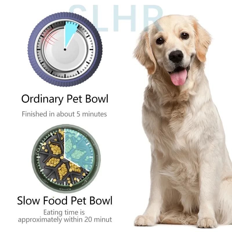 Divisore per alimenti in Silicone per animali domestici dispositivo Anti-soffocamento per Slow Food estendi il tempo di mangiare ciotola per Slow Food a prova di soffocamento ciotola per cibo per l'apprendimento del cane