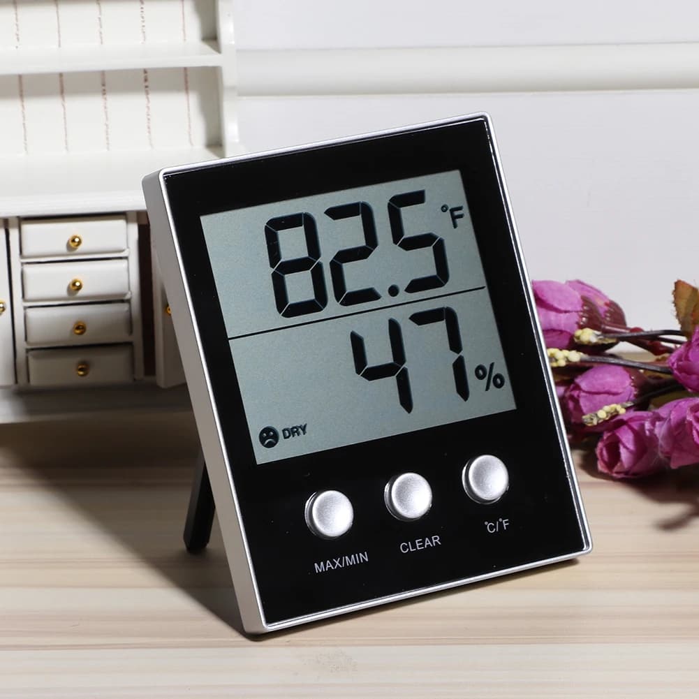 CH-905 LCD Electronic Digital Indoor Thermometer Hygrometer Temperature Humidity Gauge Monitor