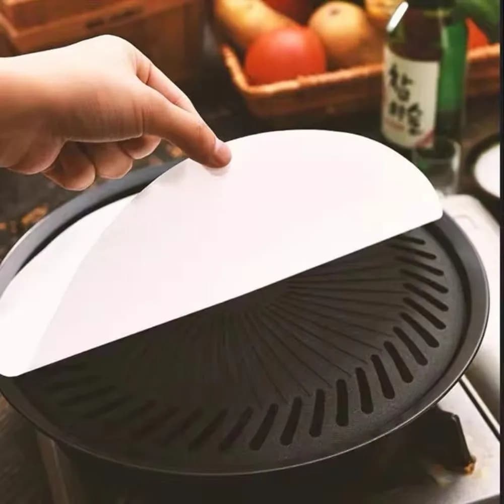 100 Piece Round Non-stick Round Baking Paper Heat Resistant Double Sided Filter Paper Single Use Air Frying Machine Temperature Resistant