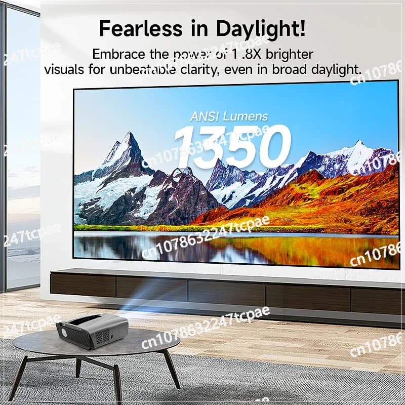 Proiettore chiuso 4K con grande schermo da 300 pollici per ristorante Produttore professionale Proiettore portatile per musica TV wireless intelligente