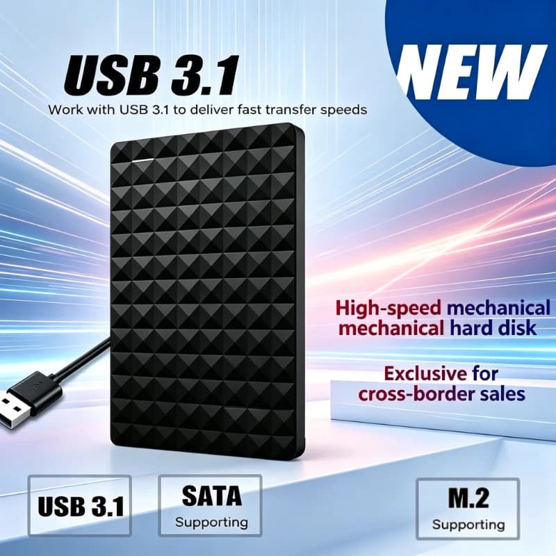 OEM For Seagate Portable External HDD 2.5 Inch USB3.0 500GB 1TB High Speed Large Capacity Data Storage Hard Disk