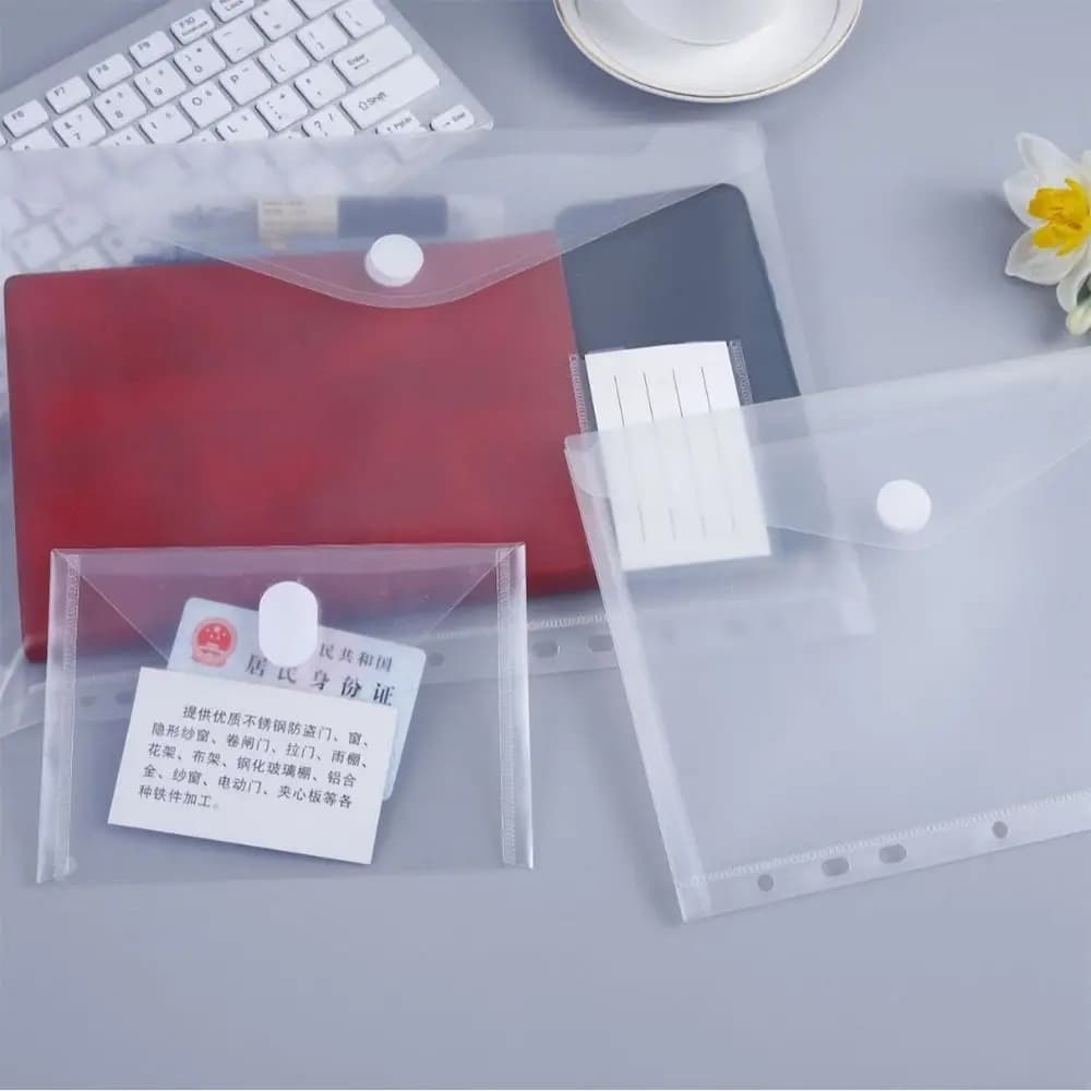 Waterproof File Folder High Quality A4/A5/A7/A8 Plastic File Bag Transparent Filling Organizer School Office