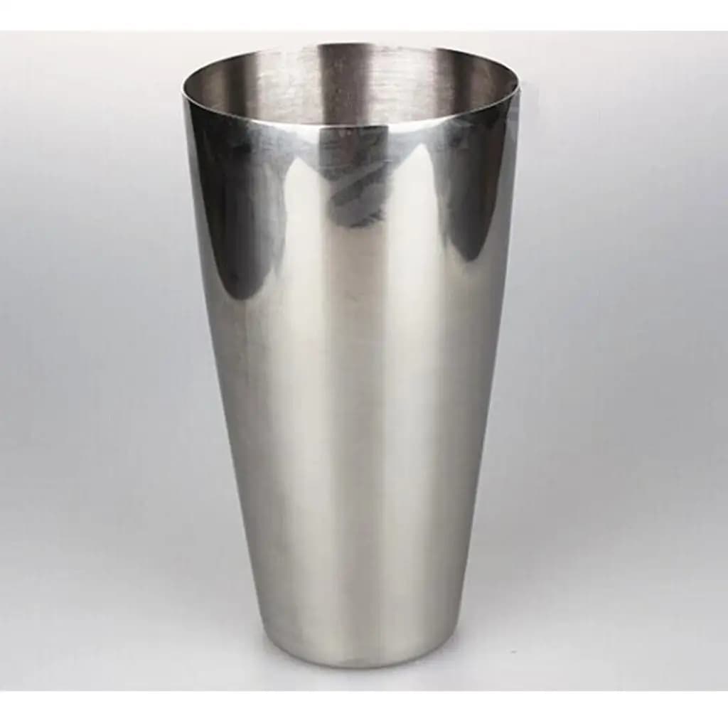 Boston Shaker in Acciaio Inossidabile Lucidato, Shaker per Cocktail, Bicchiere da Bar per Miscelare Martini e Manhattan