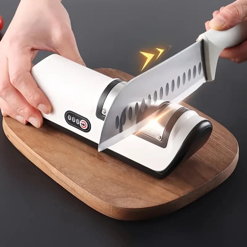 1pc affilacoltelli elettrico multifunzionale automatico professionale 4 marce da cucina affilacoltelli elettrico accessori da cucina