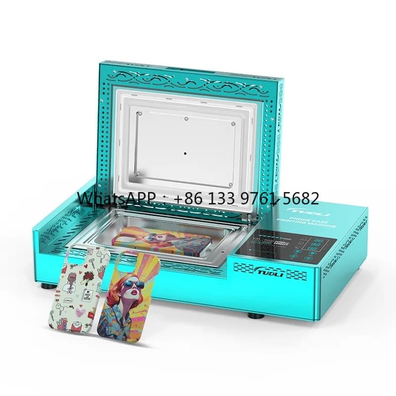 TuoLi Popular Products 2024 Trending Mini 3D Sublimation Printer Vacuum Heat Press Smartphone Case Printing Machine for I Phone