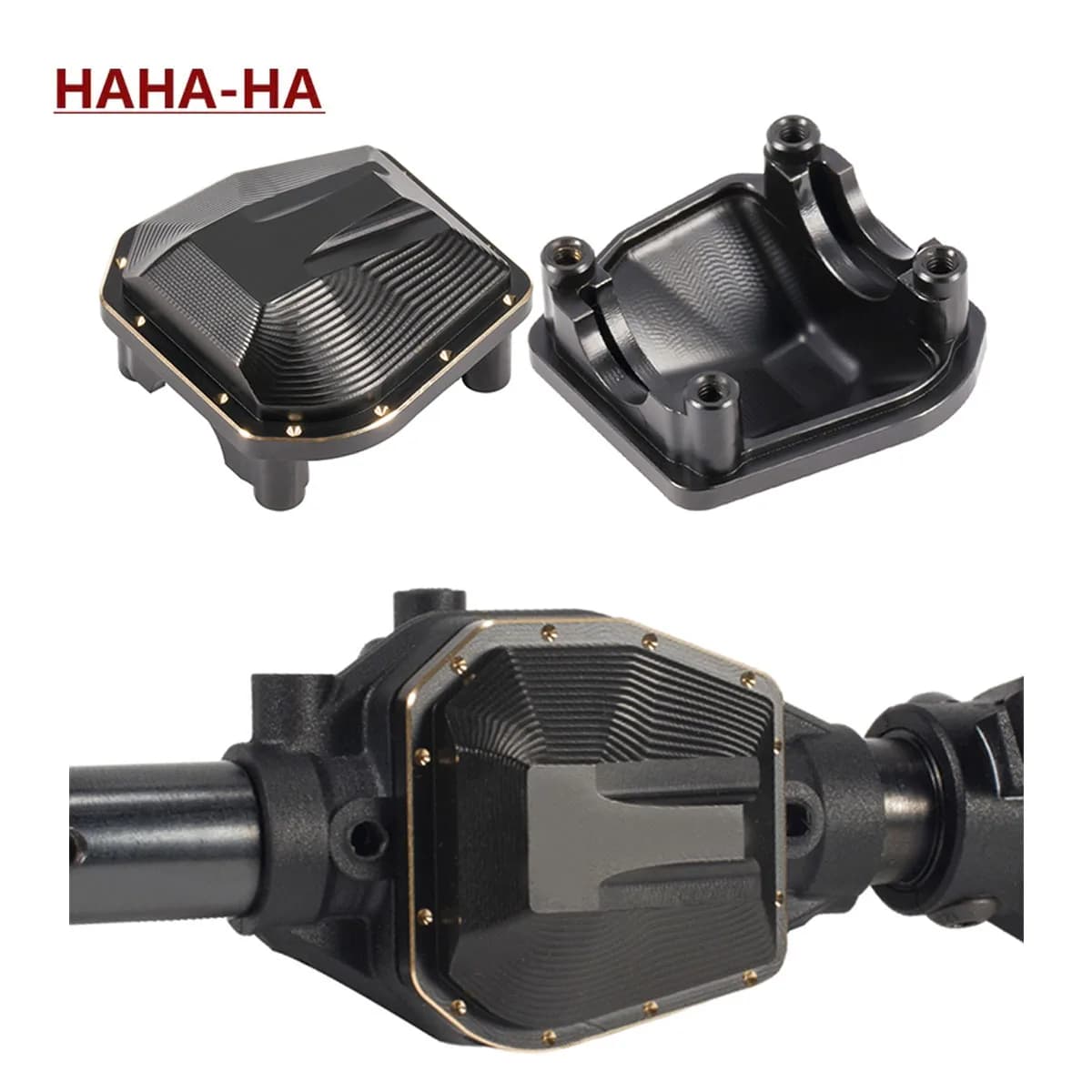 33g Rivestimento Nero Ottone Diff Copertura per 1/10 Bilancia RC Comp Crawler Axial SCX10 PRO 4x4 LCG Telaio Anteriore Asse Posteriore Parti di Aggiornamento