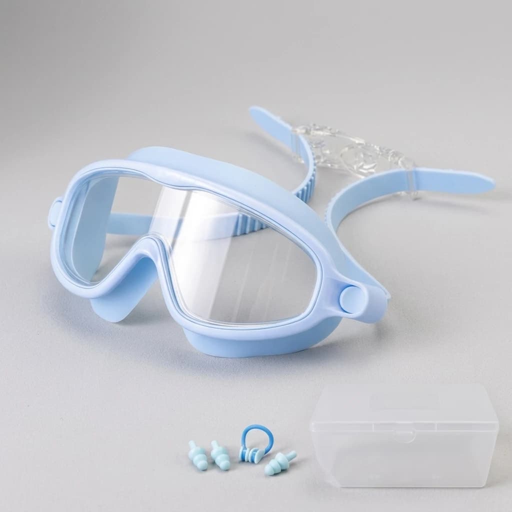 Professional Swimming Goggles Anti-Fog Leakproof for Kids Pool Training HD Large Frame Waterproof Eyewear Durable Lightweight