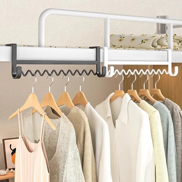 College Student Dormi Bedding Storage Ra Bed Upper Lower Bunk Bed Clothes Hanger Hook Steel Material No Drilling Required