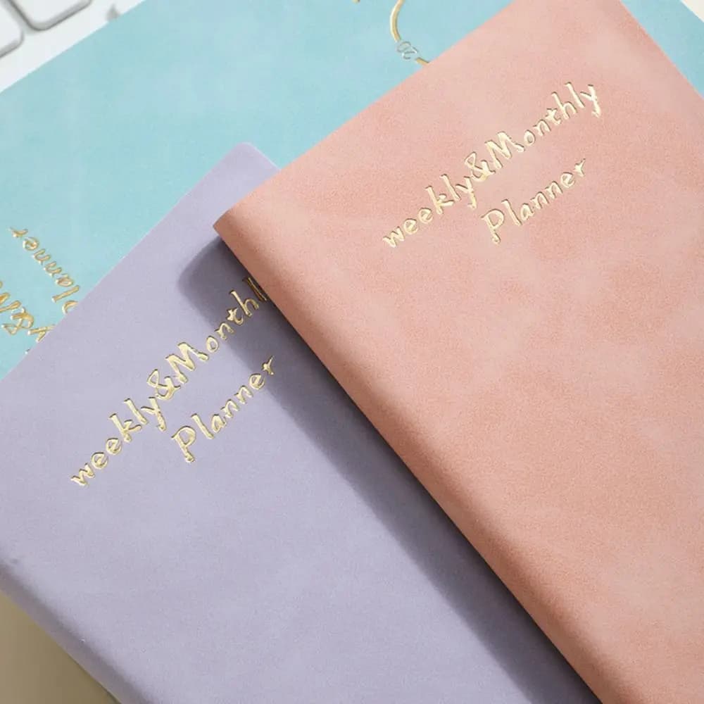 New Portable 2027 A6 Planner Notebook Daily Planning Journal Writing Hardcover Journal Notebook Daily Planner School Supplies