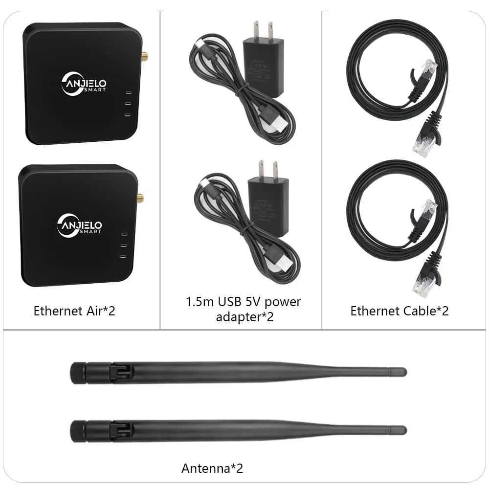 Nuovo ponte wireless compatto WIFI Halow Bridge con interfaccia di tipo C penetrante a parete 5dB 1 km Estensore wireless a lunga distanza