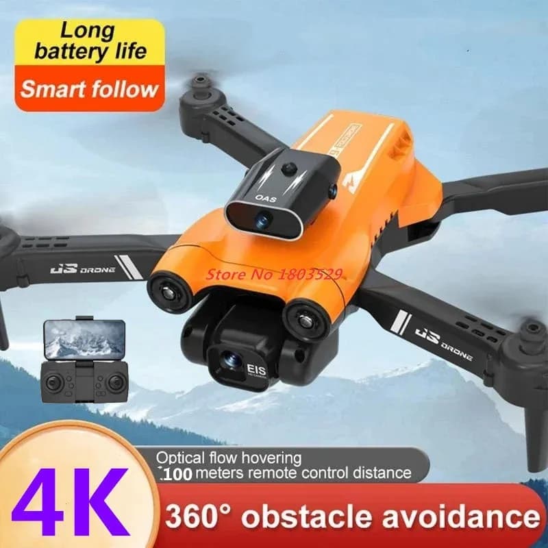 Mini Drone RC 4K con Doppia Fotocamera, Evitamento Ostacoli, UAV per Fotografia Aerea, Aeromobile Telecomandato con Lente ESC 4K, Regalo per Ragazzi