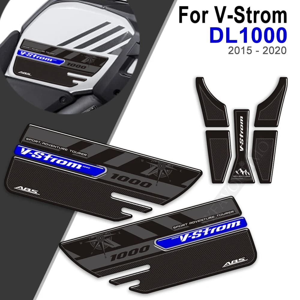 Moto Olio Combustibile Rilievo del Carro Armato Decalcomanie Della Protezione Della Adesivo Per Suzuki V-Strom DL 1000 XT V Strom DL1000 2015 - 2018 2019 2020