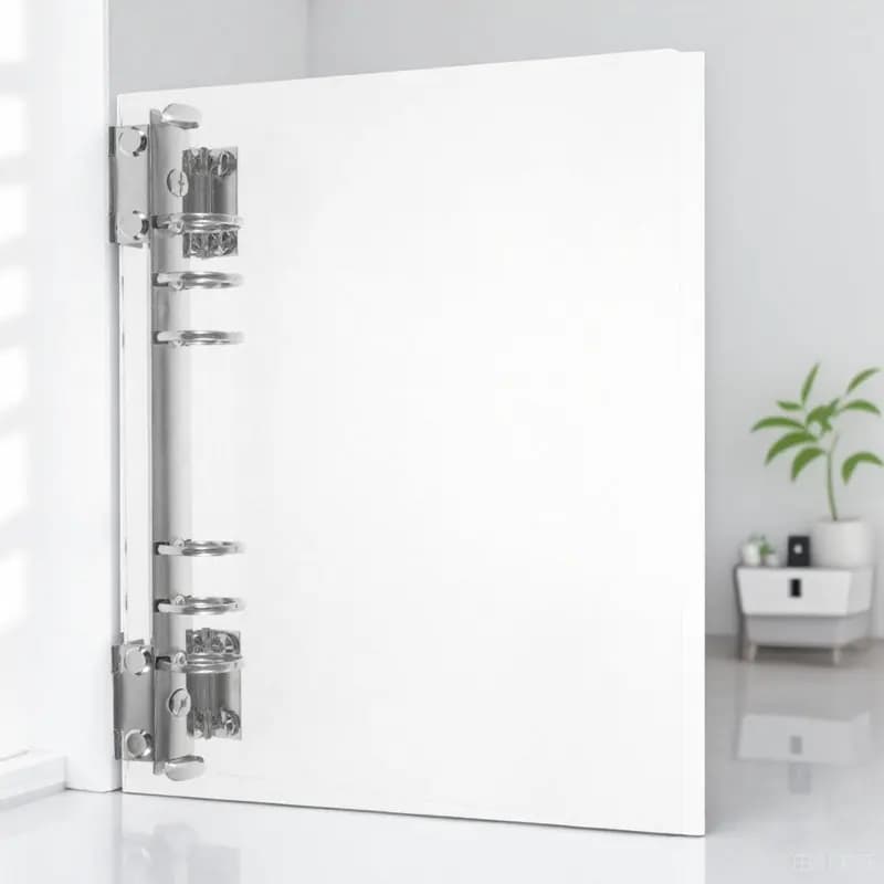 Copertina per Raccoglitore A5 in Acrilico Trasparente, Guscio Riutilizzabile per Quaderno a 6 Anelli, per Organizzatore di Documenti, Agenda, Diario
