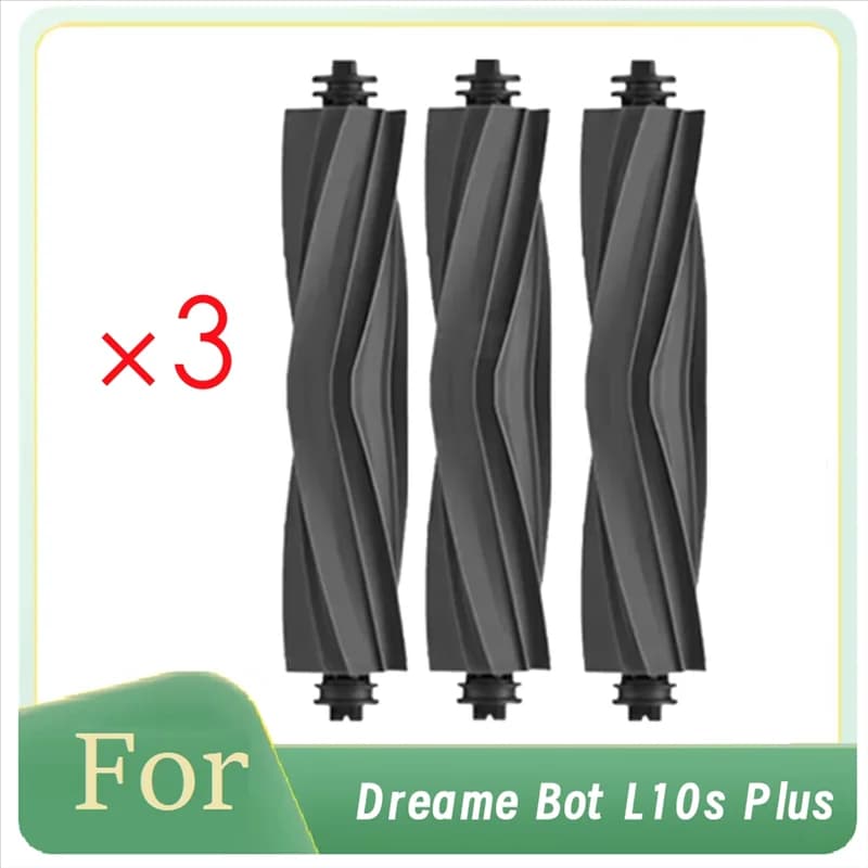 【NUOVO A39M】 Set di 3 Spazzole Principali per Dreame Bot L10s Plus, Accessori Essenziali per Robot Aspirapolvere, Ricambi per Pulizia