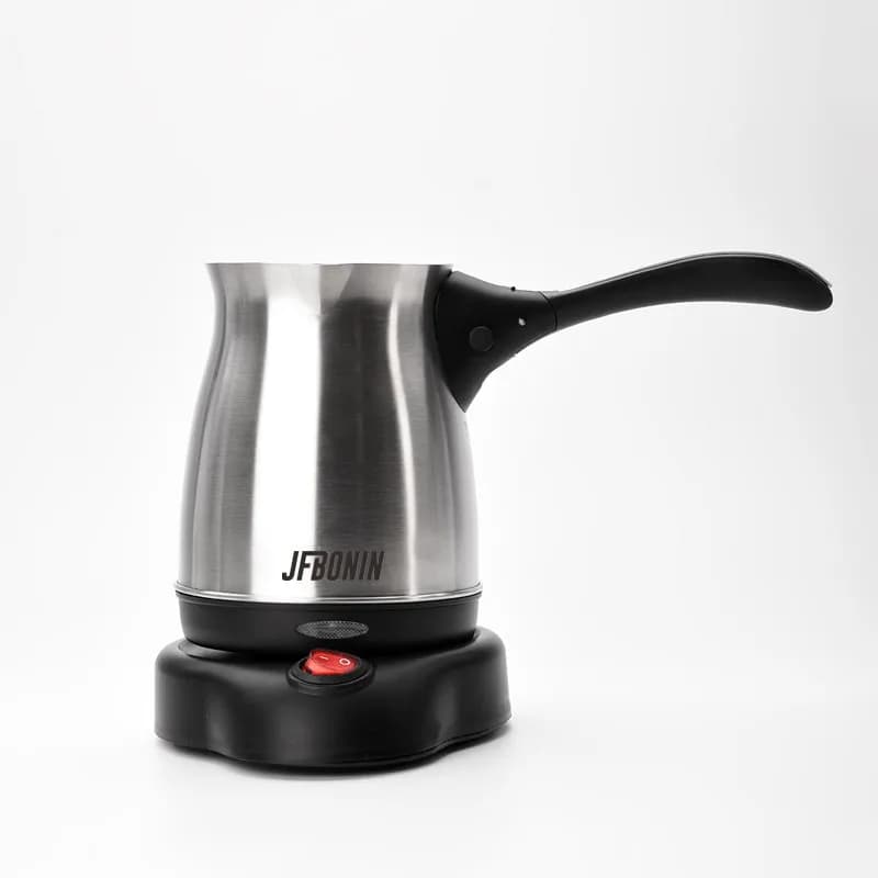 Stainless steel Turkish electric kettle with folding handle, multifunctional, can be used to prepare coffee, milk