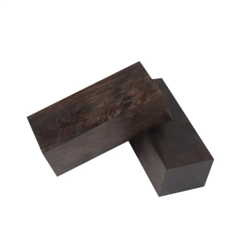 Black Ebony Wood Lumber Ebony Blank Block Crafts DIY Guitar Picks Bridges Wood Carving Wood Blank