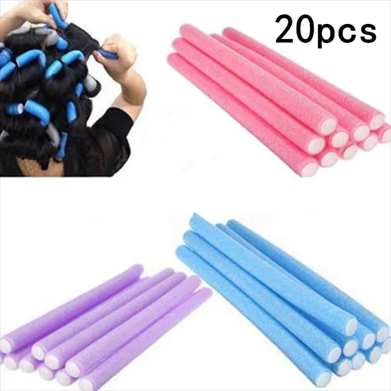10/20pcs Universal Perm Curling Bar Stick for curling hair Colorful sponge Iron curlers Pearl Cotton Eva Iron curling hair