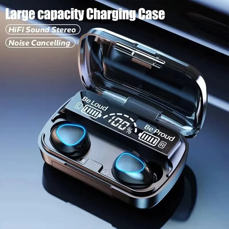 Bluetooth Earphones Handfree LED Dispay Headphones Bluetooth HiFi Stereo Music Wireless Earbuds Waterproof Gaming Headset
