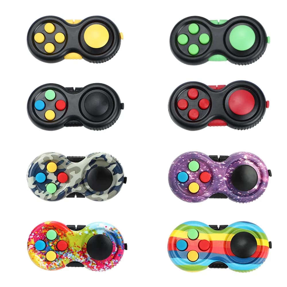 Nuovo controller Fidget di qualità premium Pad Gioco Focus Toy Liscio plastica ABS antistress Spremere la mano divertente Regalo interattivo caldo