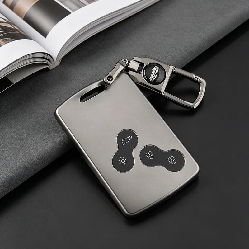 4 Button for Renault Megan 3 Laguna Fluence NEMA Clio 4 Captur Zoe Card Smart Remote Car Key Case Fob Bag Protection Keychain
