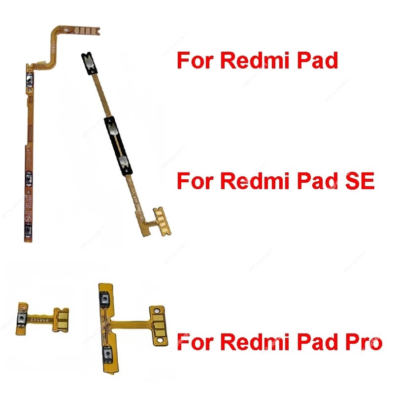 Volume Su/Giù Pulsante Laterale Cavo Della Flessione Per Xiaomi Redmi Pad SE Pro 22081283G Tasto di Alimentazione Interruttore del Tasto Flex Nastro Parti di Riparazione