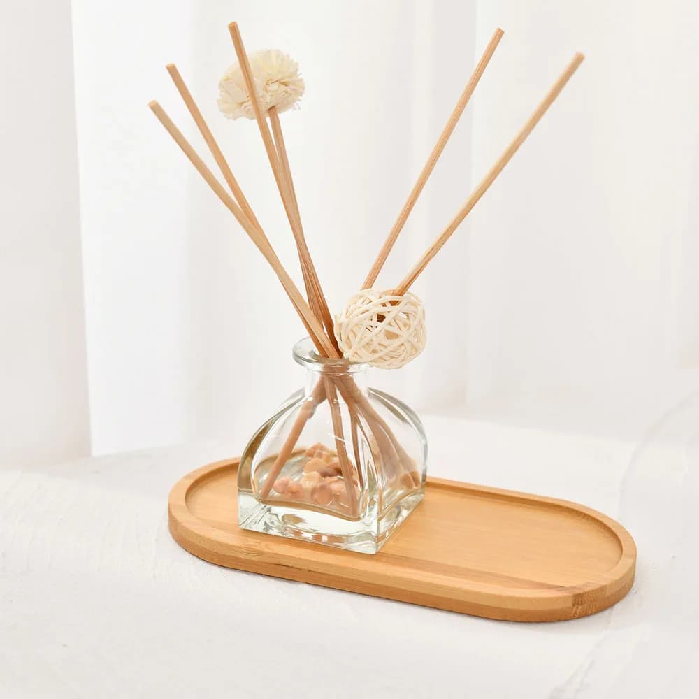 Vassoio per Dispenser di sapone in legno Vanity Countertop Bottles Organizer Holder candele quadrate rotonde vassoio portaoggetti per gioielli per il bagno