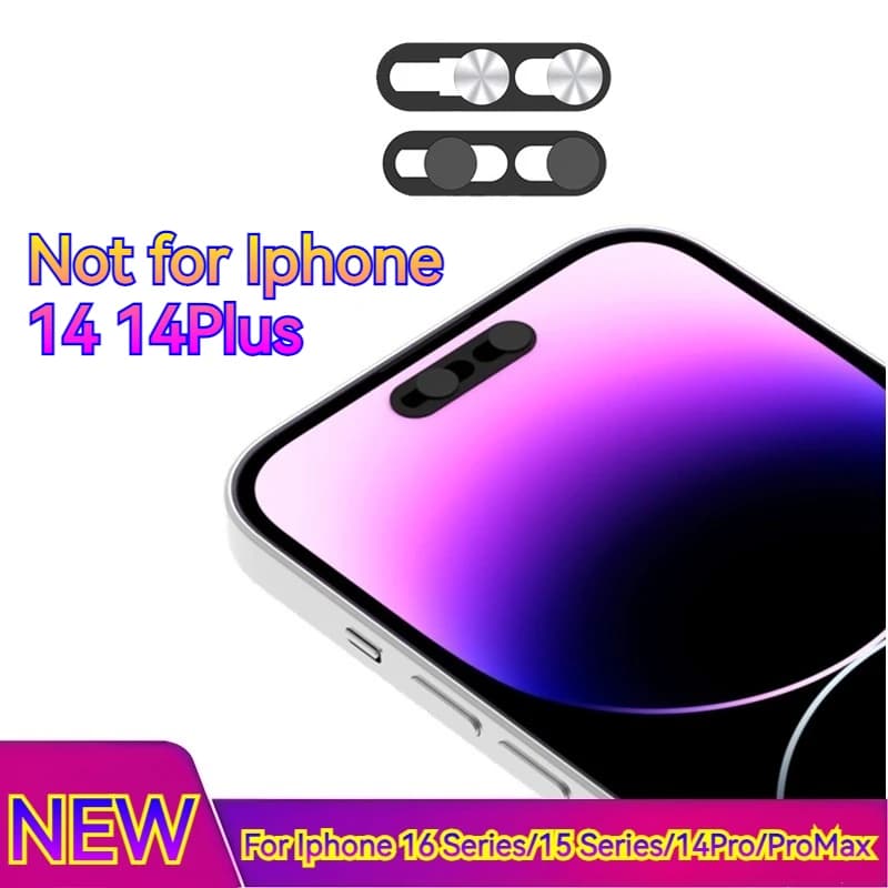 Copertura per obiettivo privacy con copertura per webcam sottile Utral aggiornata con doppio diapositiva Proteggi la tua fotocamera per Iphone 14 Pro Max/15/16 Series