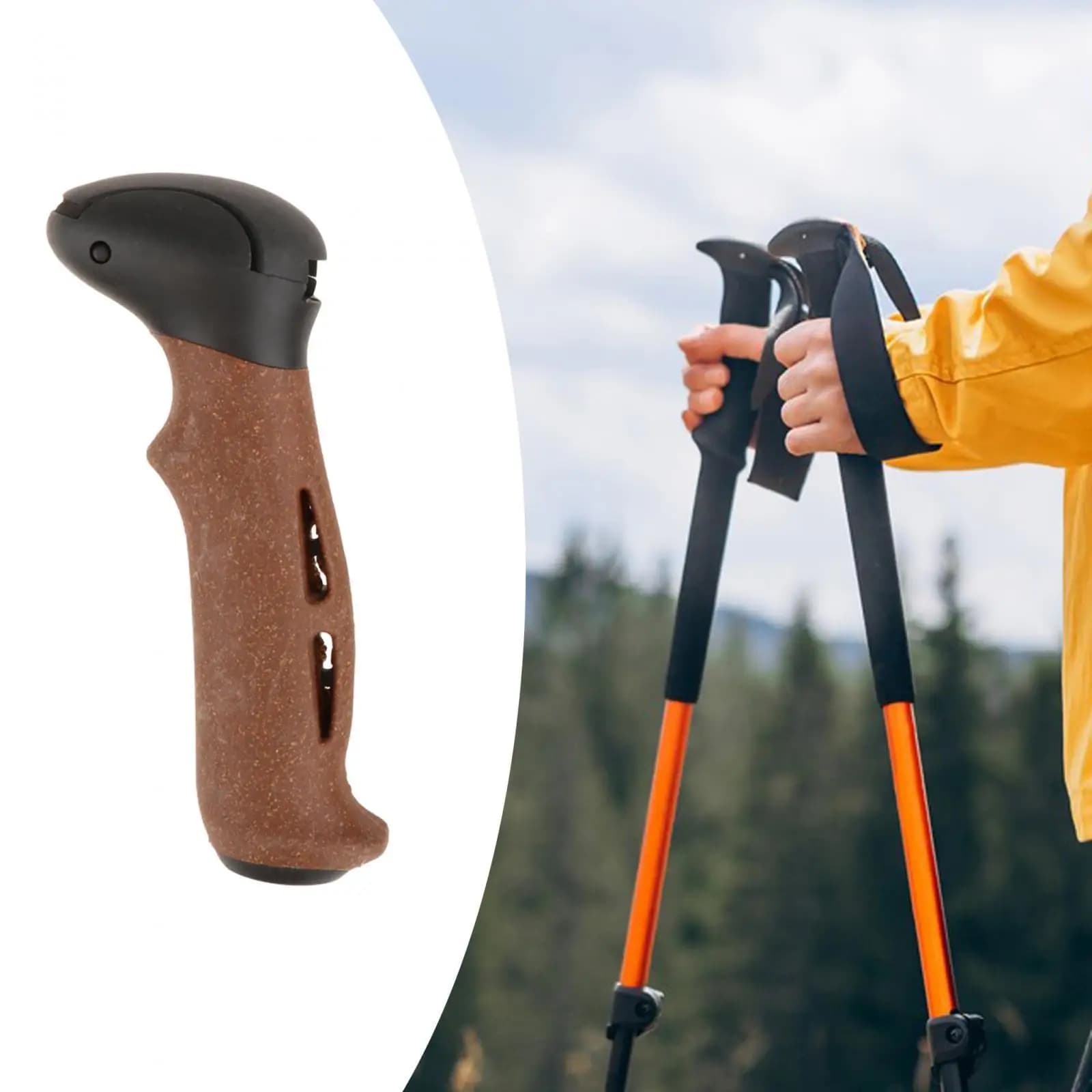 Maniglia di ricambio per palo da trekking, impugnatura per palo da trekking all'aperto, resistente, professionale,