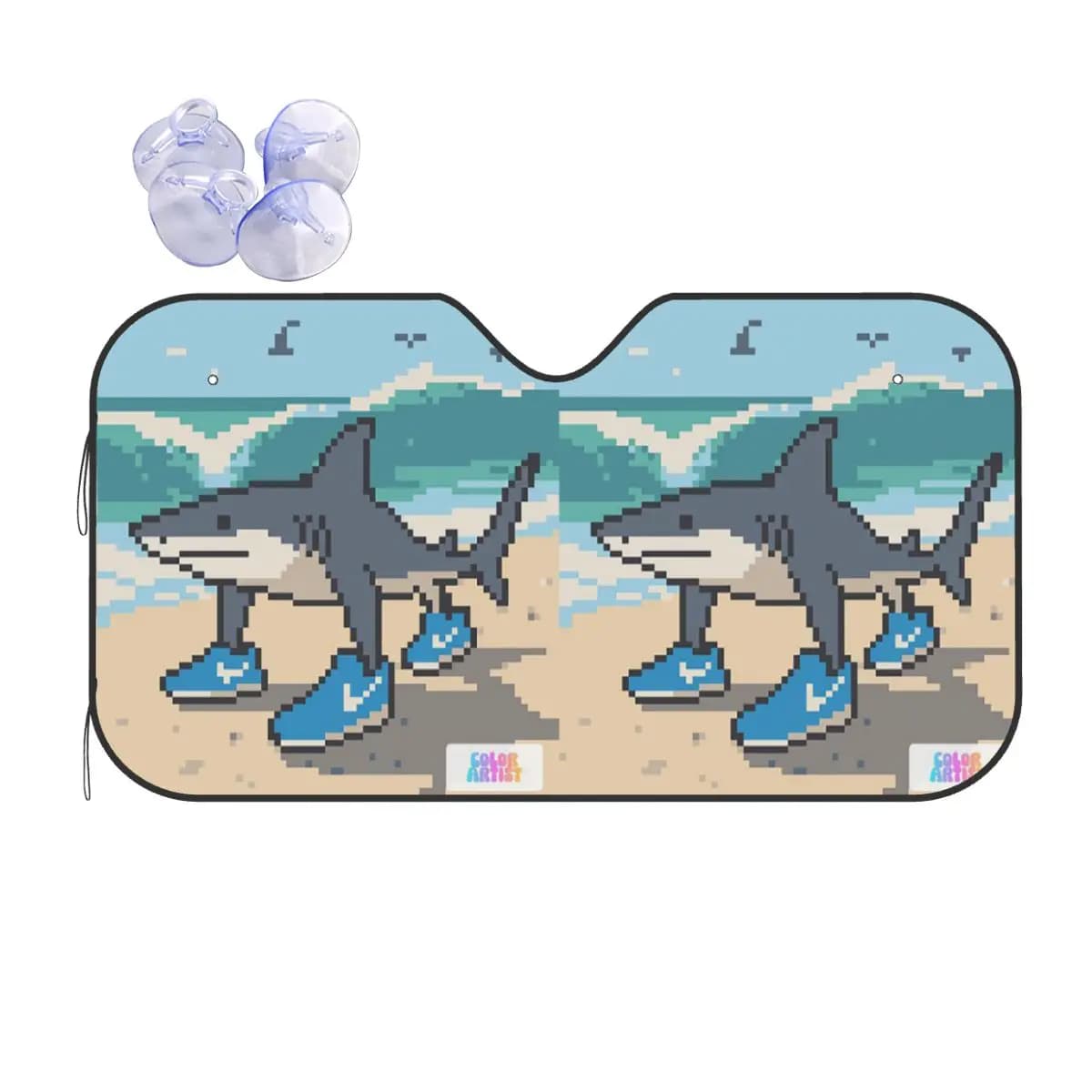 Tralalero Tralala Funny Shark Meme Italian Brainrot Parasole Parabrezza Auto Parabrezza Anteriore Finestra Visiera parasole Accessori Coperture